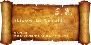 Stipkovits Marcell névjegykártya